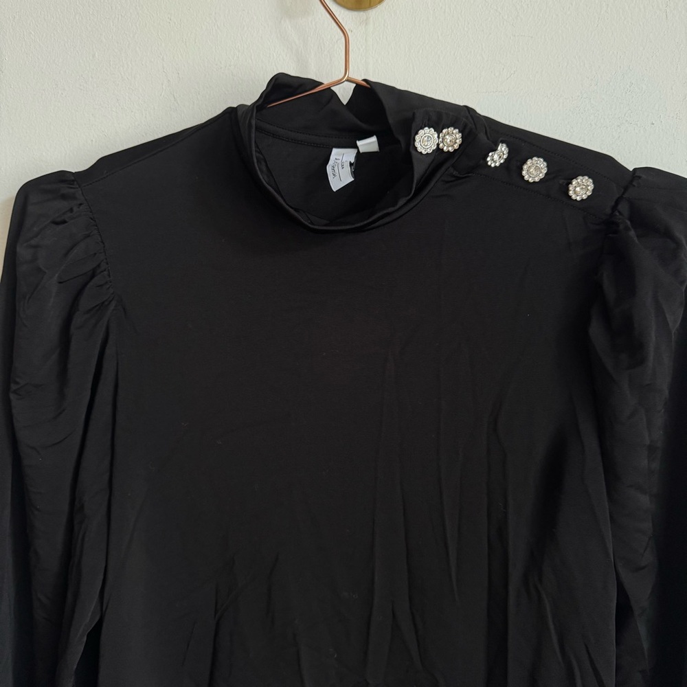 & Other Stories Diamanté Mock Neck Top - Picture 6 of 9